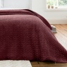 Bianca Bianca Attica Velvet Bedspread 240x260cm - Burgundy
