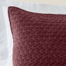 Bianca Bianca Attica Velvet Pillowsham Pair - Burgundy
