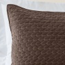 Bianca Bianca Attica Velvet Pillowsham Pair - Chocolate