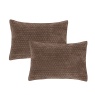 Bianca Bianca Attica Velvet Pillowsham Pair - Chocolate