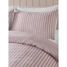 Catherine Lansfield Catherine Lansfield Blush Stripe Brushed Duvet Set - Pink