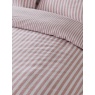 Catherine Lansfield Catherine Lansfield Blush Stripe Brushed Duvet Set - Pink