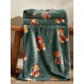 Catherine Lansfield Catherine Lansfield Christmas Tartan Teddy Bear Throw 130x170cm - Green