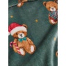 Catherine Lansfield Catherine Lansfield Christmas Tartan Teddy Bear Throw 130x170cm - Green