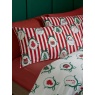 Catherine Lansfield Catherine Lansfield Christmas Vintage Stripe Duvet Set - Red