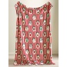 Catherine Lansfield Catherine Lansfield Christmas Vintage Stripe Throw 130x170cm - Red