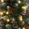Festive Festive Potted Pre-lit Warm White LED Mini Christmas Tree 60cm