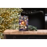 Festive Festive Light-Up Stained Glass Robin Decoration