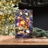 Festive Festive Light-Up Stained Glass Robin Decoration