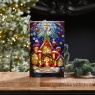Festive Festive Light-Up Stained Glass Church Decoration