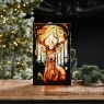 Festive Festive Light-Up Stained Glass Reindeer Decoration