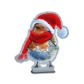 Festive Festive Robin With Scarf Infinity Light 20cm
