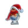 Festive Festive Robin With Scarf Infinity Light 20cm
