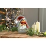 Festive Festive Robin With Scarf Infinity Light 20cm