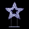 Premier Premier Twinkling Lit Table Top Star 45cm - Silver
