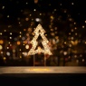 Premier Premier Twinkling Lit Table Top Tree 45cm - Rose Gold