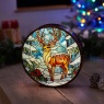 Smart Garden Three Kings InLit Panel Art Stained Glass Effect Winter Stag