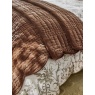 Laura Ashley Brady Scalloped Bedspread 180x235cm - Caramel