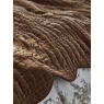 Laura Ashley Brady Scalloped Bedspread 180x235cm - Caramel