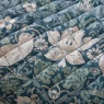 William Morris At Home Midnight Strawberry Thief Bedspread - Prussian Blue