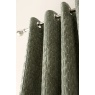 Bianca Attica Velvet Blackout Eyelet Curtains - Green