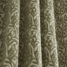 Bianca Chenille Leaves Eyelet Curtains - Green