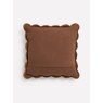 Laura Ashley Brady Scalloped Cushion 43cm - Caramel