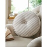 Laura Ashley Cornish Stripe Circular Cushion 35cm - Natural