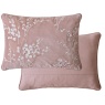 Laura Ashley Pussy Willow Embroidered Feather Cushion 35x50cm - Old Rose