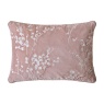 Laura Ashley Pussy Willow Embroidered Feather Cushion 35x50cm - Old Rose