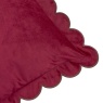 Furn Lil Scallop Cushion 45cm - Burgundy/Chocolate