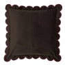 Furn Lil Scallop Cushion 45cm - Chocolate/Burgundy