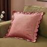 Furn Lil Scallop Cushion 45cm - Slipper/Burgundy