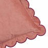 Furn Lil Scallop Cushion 45cm - Slipper/Burgundy
