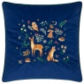 Furn Berry Woods Velvet Cushion 45cm - Navy