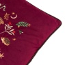 Furn Berry Woods Velvet Cushion 45cm - Burgundy