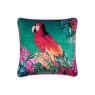 Laurence Llewelyn-Bowen Laurence Llewelyn-Bowen Polly Amorous Parrot & Floral Cushion 43cm - Teal