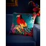 Laurence Llewelyn-Bowen Laurence Llewelyn-Bowen Polly Amorous Parrot & Floral Cushion 43cm - Teal