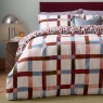 Furn Furn Selvan Duvet Set - Oatmilk & Burgundy