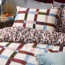 Furn Furn Selvan Duvet Set - Oatmilk & Burgundy