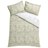 Laura Ashley Braysmith Toile Oxford Pillowcase Pair - Olive Green