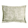 Laura Ashley Braysmith Toile Oxford Pillowcase Pair - Olive Green