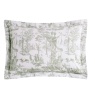 Laura Ashley Braysmith Toile Oxford Pillowcase Pair - Olive Green