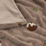 Furn Festive Puddings Throw 130x180cm - Mocha
