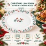 Christmas Joy Robin Serving Plate 41cm