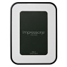 Widdop Impressions Black Oval Corner Photo Frame 4x6in