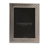 Widdop Impressions Art Deco Scallop Metal Plated Photo Frame 5x7in - Silver