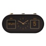 Widdop Hometime Calendar Alarm Clock - Black & Gold