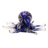 Widdop Objets D'art Glass Deep Blue Octopus Figurine