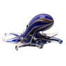Widdop Objets D'art Glass Deep Blue Octopus Figurine